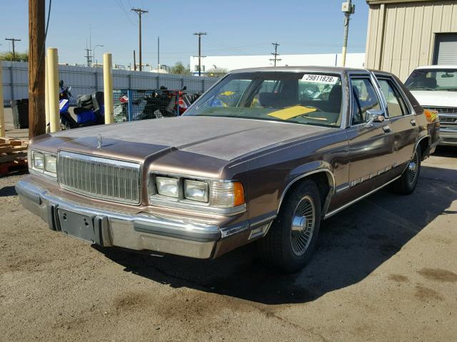 2MEBM75F3KX635221 - 1989 MERCURY GRAND MARQ BROWN photo 2