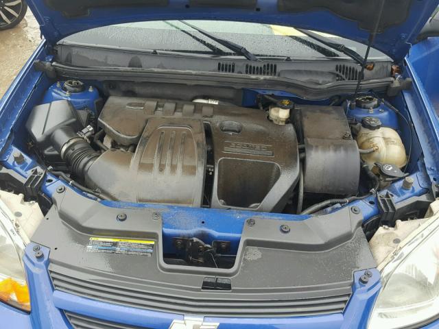 1G1AK58F287300932 - 2008 CHEVROLET COBALT LS BLUE photo 7