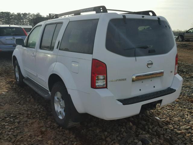 5N1AR18W96C642003 - 2006 NISSAN PATHFINDER WHITE photo 3