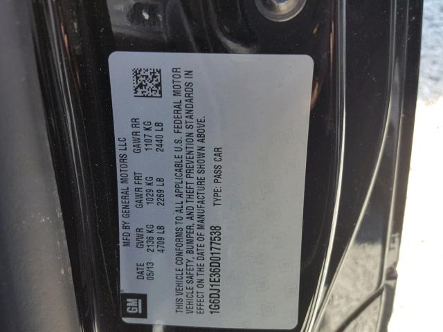 1G6DJ1E36D0177538 - 2013 CADILLAC CTS PERFOR Weiß Foto 10