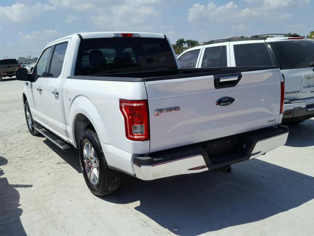 1FTEW1CF9FFB46011 - 2015 FORD F150 SUPER WHITE photo 3