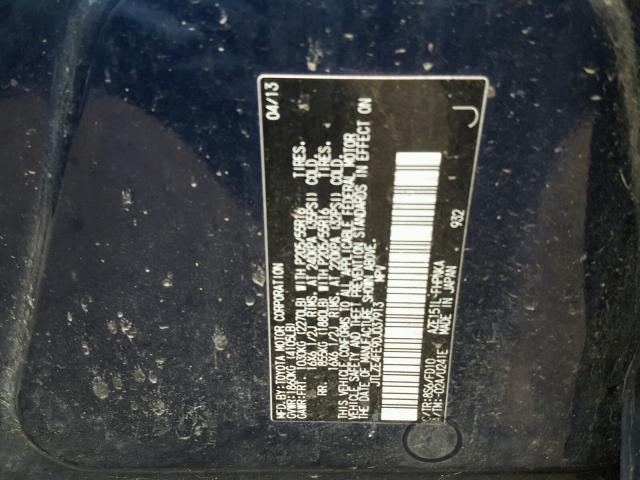 JTLZE4FE9DJ037913 - 2013 TOYOTA SCION XB ლურჯი ფოტო 10