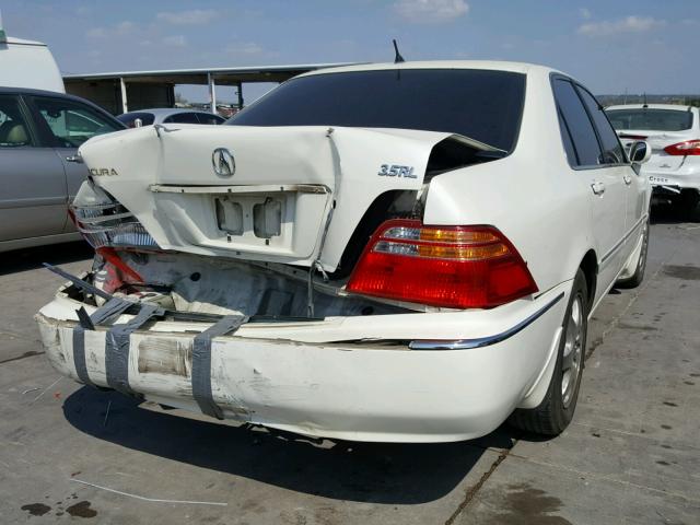 JH4KA96522C009070 - 2002 ACURA 3.5RL WHITE photo 4