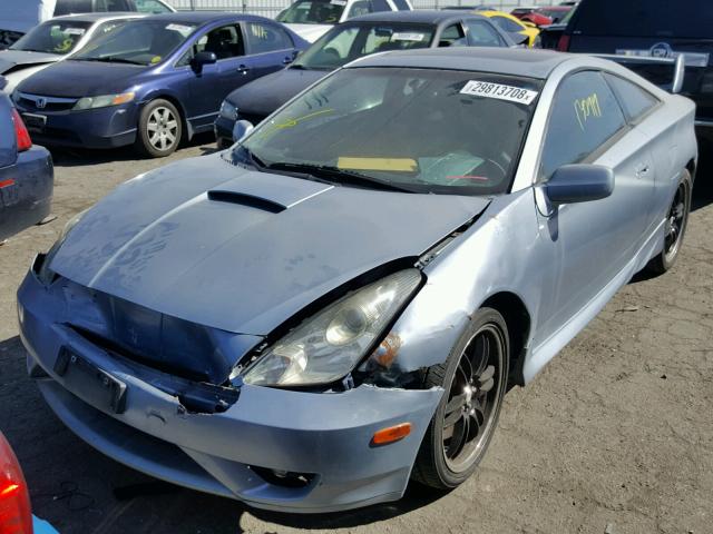 JTDDY32T230068548 - 2003 TOYOTA CELICA GT- BLUE photo 2