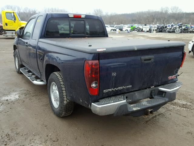 1GTCS19E188127929 - 2008 GMC CANYON BLUE photo 3