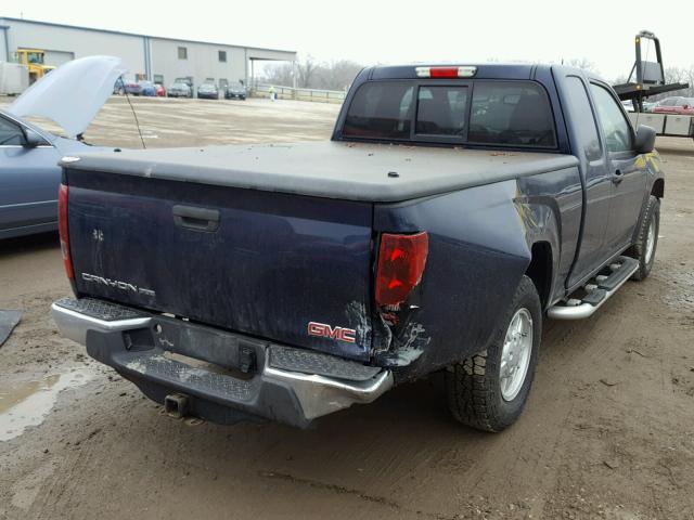 1GTCS19E188127929 - 2008 GMC CANYON BLUE photo 4