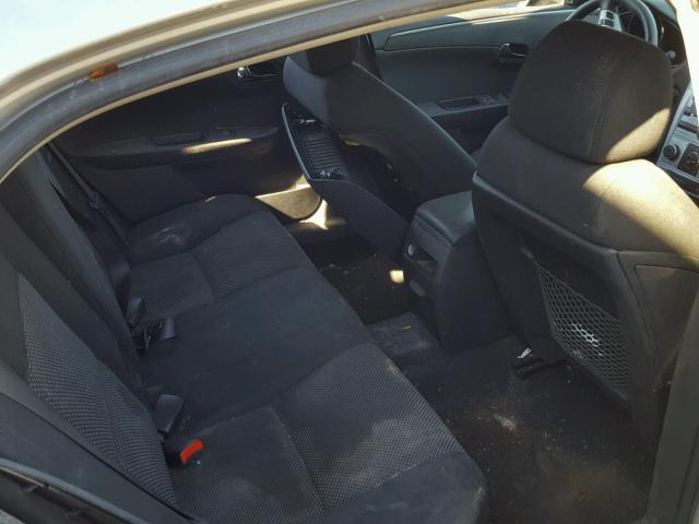 1G1ZH57B99F254796 - 2009 CHEVROLET MALIBU 1LT GOLD photo 6