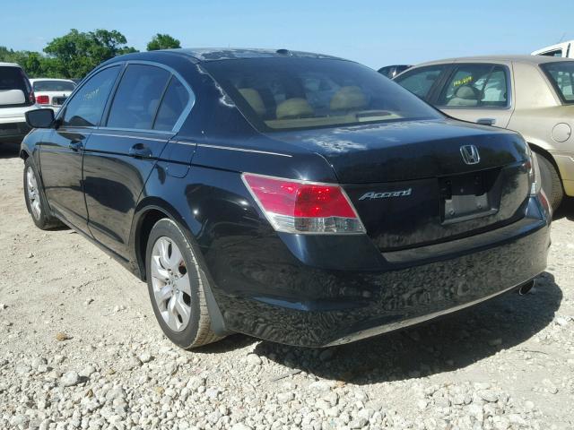 1HGCP26898A109159 - 2008 HONDA ACCORD EXL BLACK photo 3