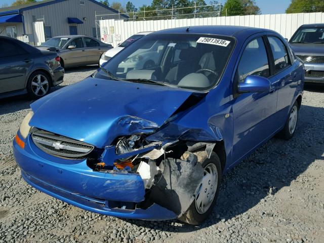 KL1TD52625B324960 - 2005 CHEVROLET AVEO BASE Mavi foto 2