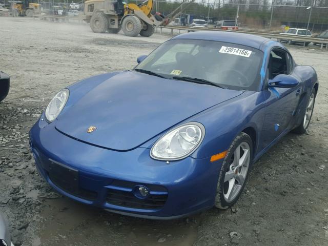 WP0AA29817U761080 - 2007 PORSCHE CAYMAN S BLUE photo 2