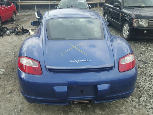 WP0AA29817U761080 - 2007 PORSCHE CAYMAN S BLUE photo 7