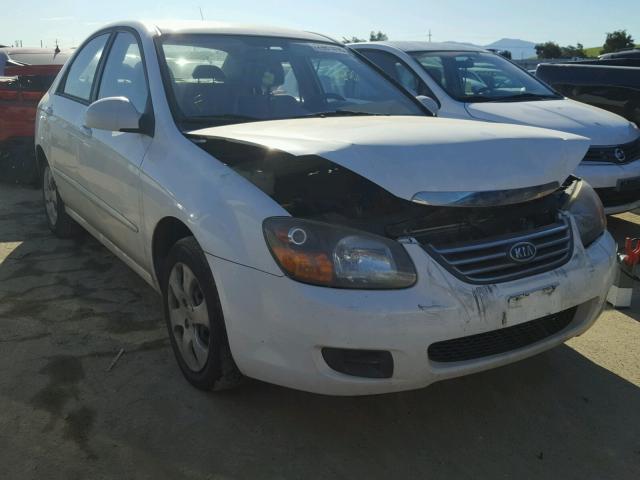 KNAFE222795637082 - 2009 KIA SPECTRA EX WHITE photo 1