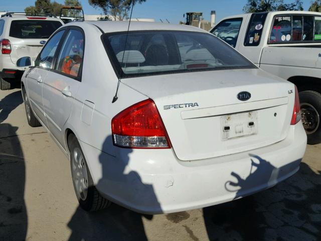 KNAFE222795637082 - 2009 KIA SPECTRA EX WHITE photo 3