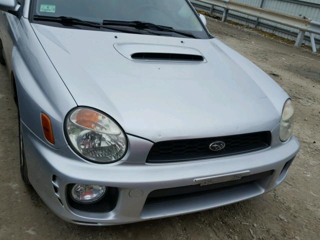 JF1GD29632G526791 - 2002 SUBARU IMPREZA WR SILVER photo 9