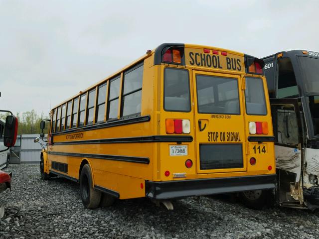 4UZABRDT8CCBL7499 - 2012 FREIGHTLINER CHASSIS B2 YELLOW photo 3