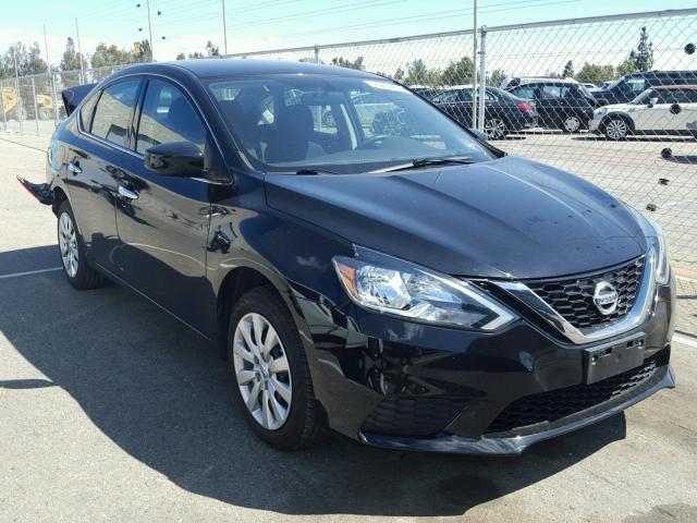 3N1AB7AP5GL637047 - 2016 NISSAN SENTRA S BLACK photo 1