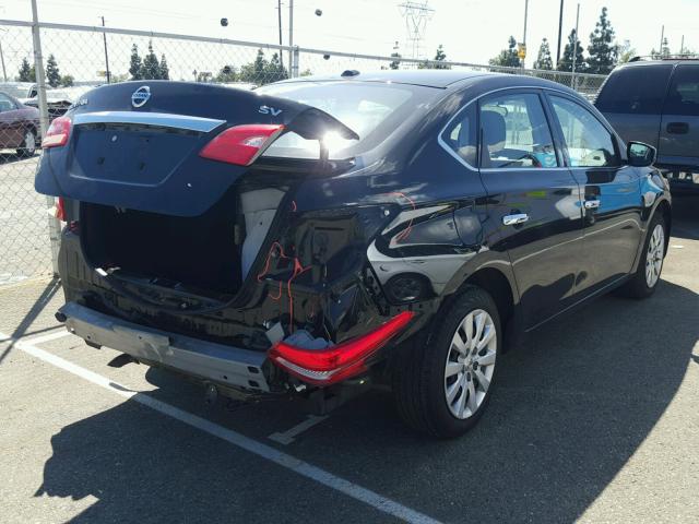 3N1AB7AP5GL637047 - 2016 NISSAN SENTRA S BLACK photo 4