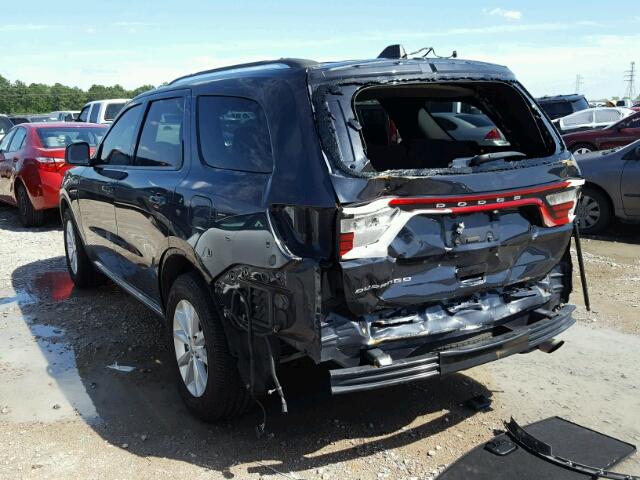 1C4RDHAG1EC266722 - 2014 DODGE DURANGO SX BLACK photo 3