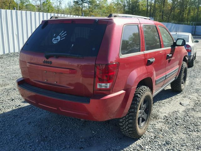 1J4GR48KX6C186231 - 2006 JEEP GRAND CHER RED photo 4