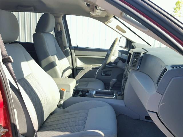 1J4GR48KX6C186231 - 2006 JEEP GRAND CHER RED photo 5