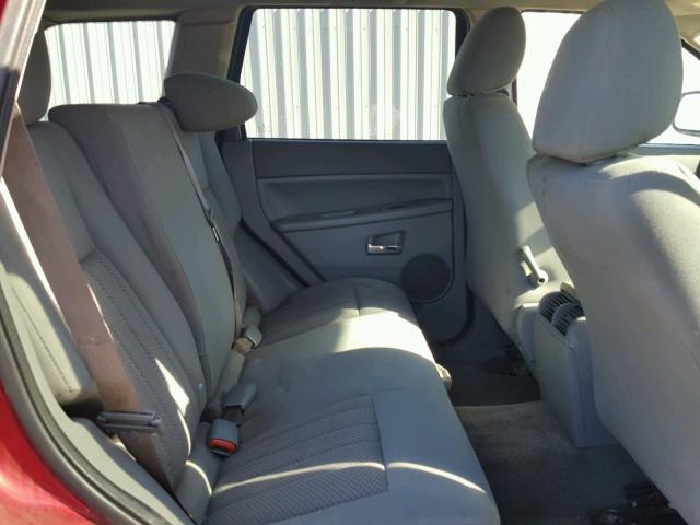 1J4GR48KX6C186231 - 2006 JEEP GRAND CHER RED photo 6