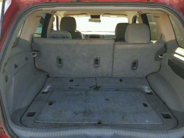 1J4GR48KX6C186231 - 2006 JEEP GRAND CHER RED photo 9