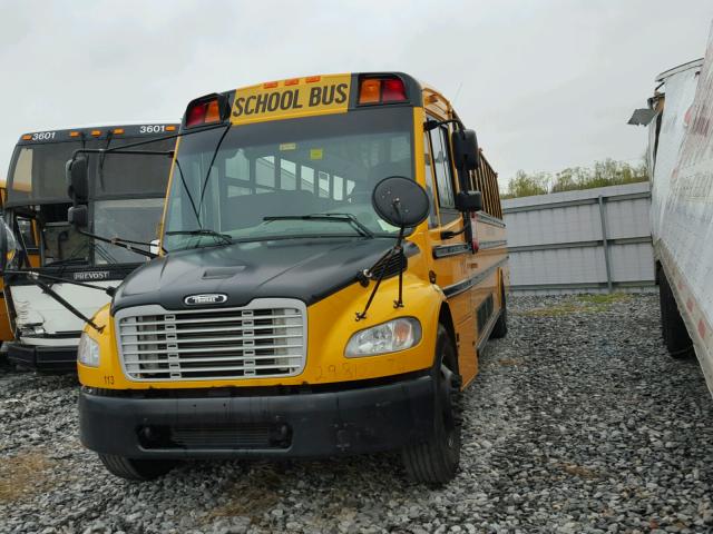 4UZABRDT4CCBL7502 - 2012 FREIGHTLINER CHASSIS B2 YELLOW photo 2