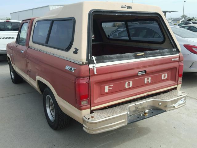 1FTBR10TXGUB44415 - 1986 FORD RANGER RED photo 3