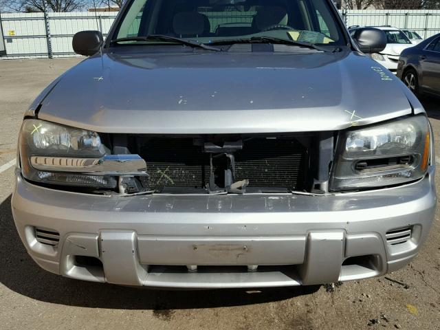 1GNDT13S962110075 - 2006 CHEVROLET TRAILBLAZE SILVER photo 9