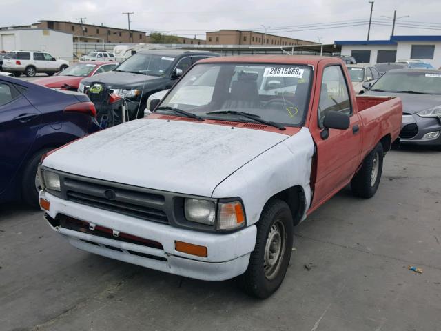 4TARN81A4PZ143002 - 1993 TOYOTA PICKUP 1/2 RED photo 2