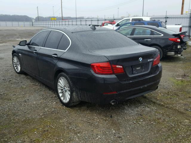 WBAFU7C53BC876526 - 2011 BMW 535 XI BLACK photo 3