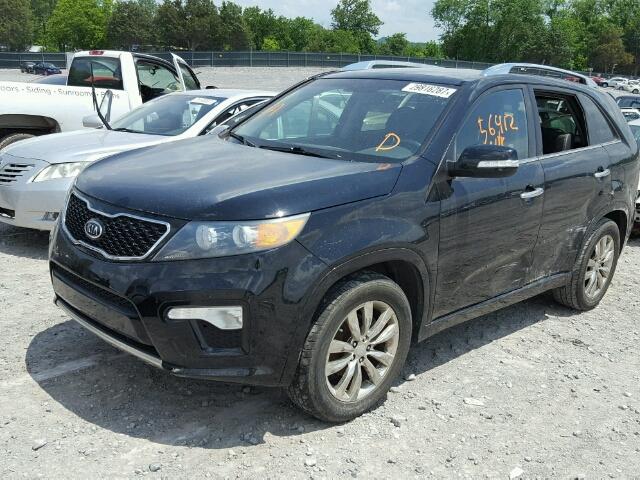 5XYKW4A23CG191054 - 2012 KIA SORENTO SX BLACK photo 2