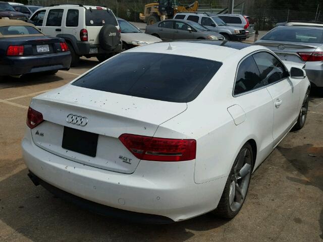 WAULFAFR3CA022626 - 2012 AUDI A5 PREMIUM WHITE photo 4