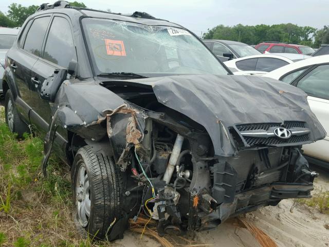 KM8JN12D37U623672 - 2007 HYUNDAI TUCSON SE BLACK photo 1