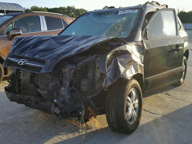 KM8JN12D37U623672 - 2007 HYUNDAI TUCSON SE BLACK photo 2