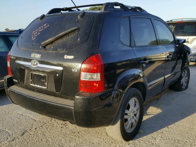 KM8JN12D37U623672 - 2007 HYUNDAI TUCSON SE BLACK photo 4