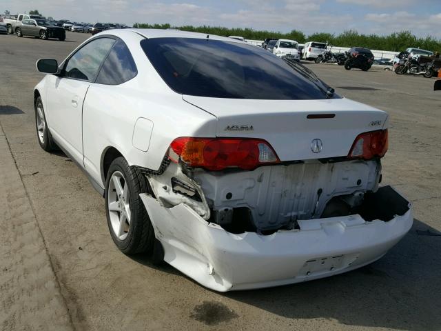 JH4DC54814S012849 - 2004 ACURA RSX WHITE photo 3