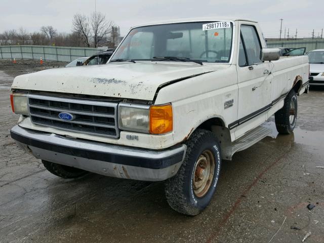 1FTHF25H9MNB02756 - 1991 FORD F250 WHITE photo 2
