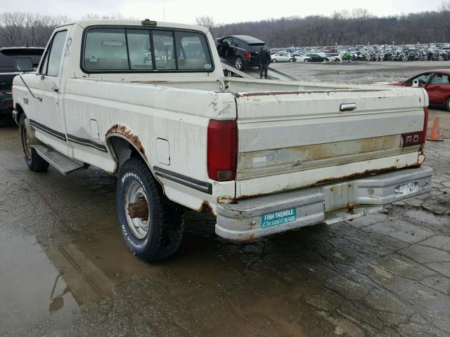 1FTHF25H9MNB02756 - 1991 FORD F250 WHITE photo 3