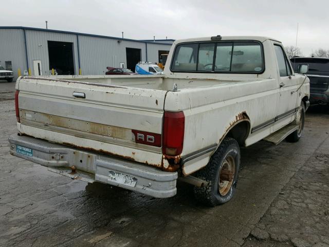 1FTHF25H9MNB02756 - 1991 FORD F250 WHITE photo 4