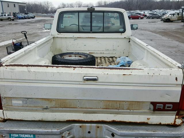 1FTHF25H9MNB02756 - 1991 FORD F250 WHITE photo 6