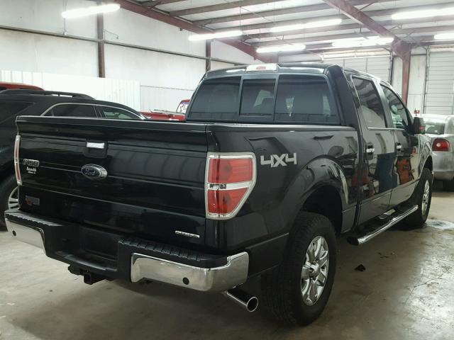 1FTFW1EF0EKD90847 - 2014 FORD F150 SUPER BLACK photo 4