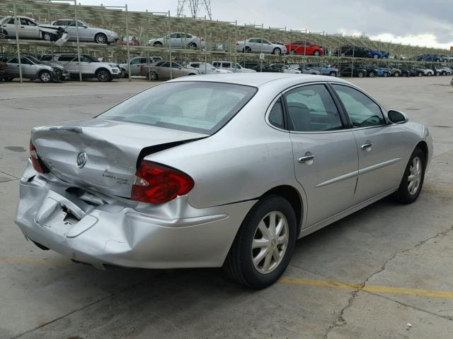 2G4WD532851294862 - 2005 BUICK LACROSSE C SILVER photo 4