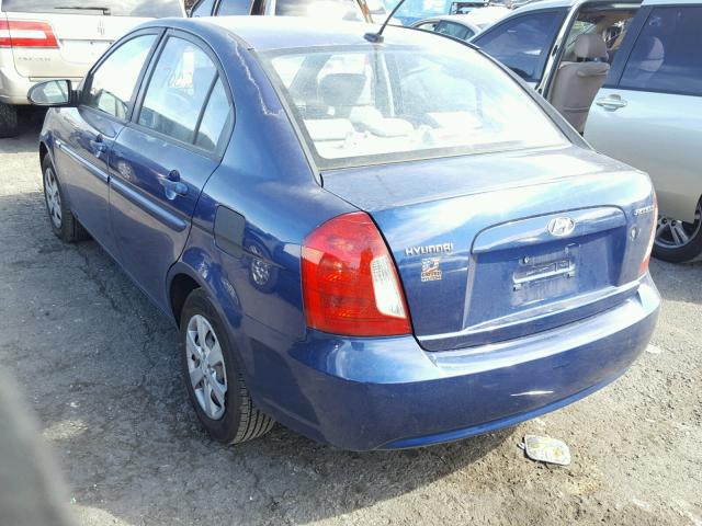 KMHCN46C58U239535 - 2008 HYUNDAI ACCENT GLS BLUE photo 3