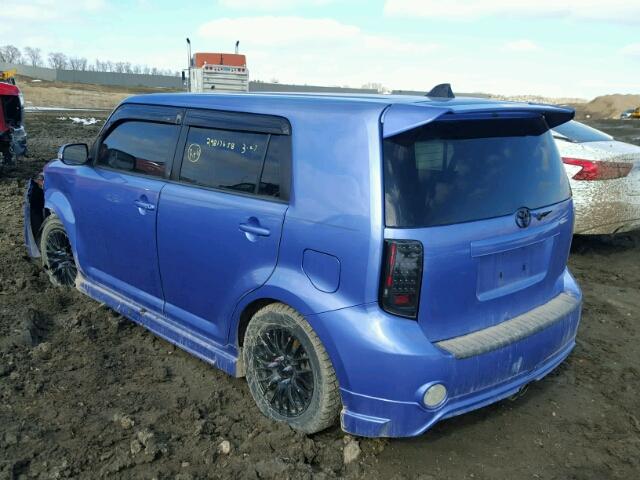 JTLZE4FE0A1110601 - 2010 TOYOTA SCION XB BLUE photo 3