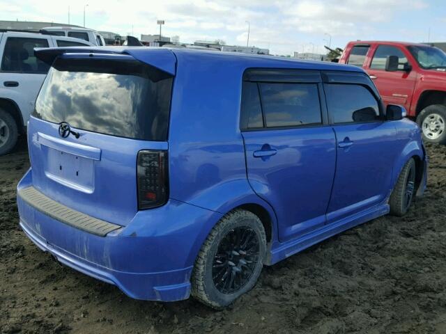 JTLZE4FE0A1110601 - 2010 TOYOTA SCION XB BLUE photo 4
