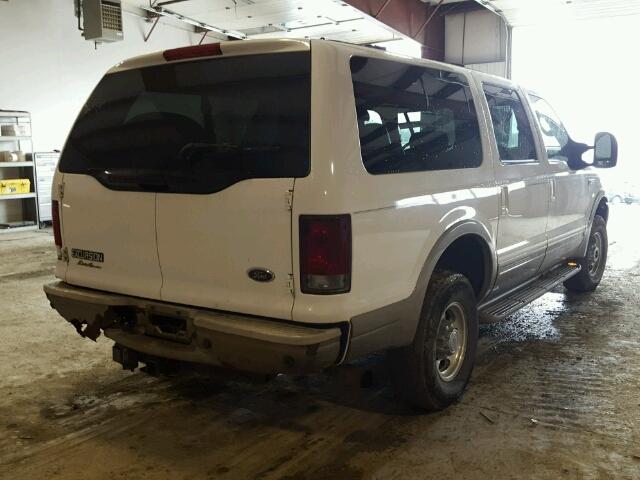 1FMSU45P54EC28090 - 2004 FORD EXCURSION WHITE photo 4