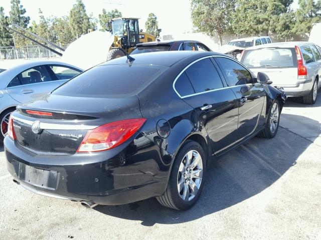 2G4GS5EV9C9210175 - 2012 BUICK REGAL PREM BLACK photo 4