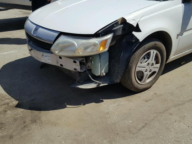 1G8AG52F54Z125649 - 2004 SATURN ION LEVEL თეთრი ფოტო 9