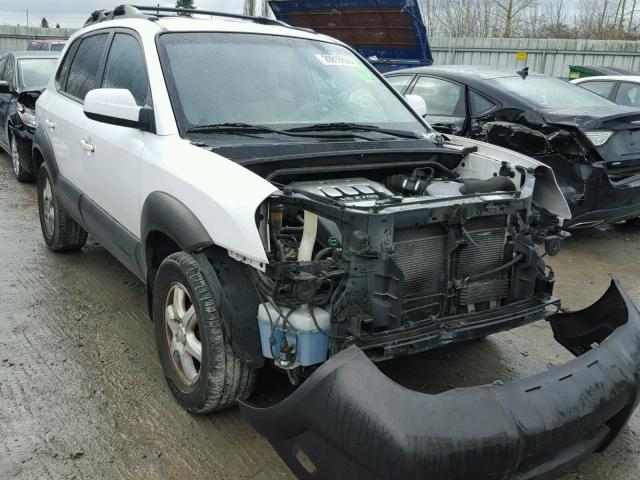 KM8JN12D65U160908 - 2005 HYUNDAI TUCSON GLS WHITE photo 1